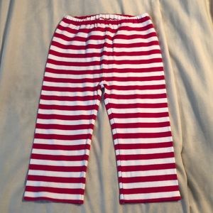 Zutano pink and white stripe pants